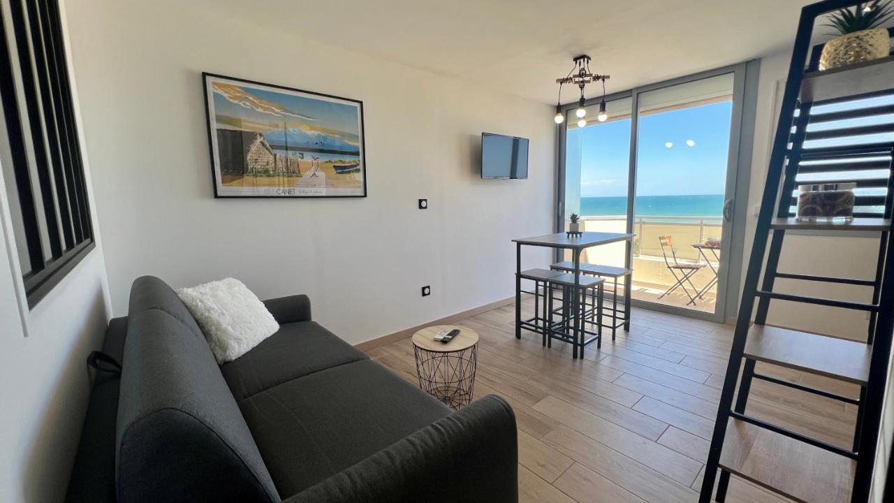 Appartement Cosy, Vue Mer Avec Parking Privatif Canet-en-Roussillon Exterior foto