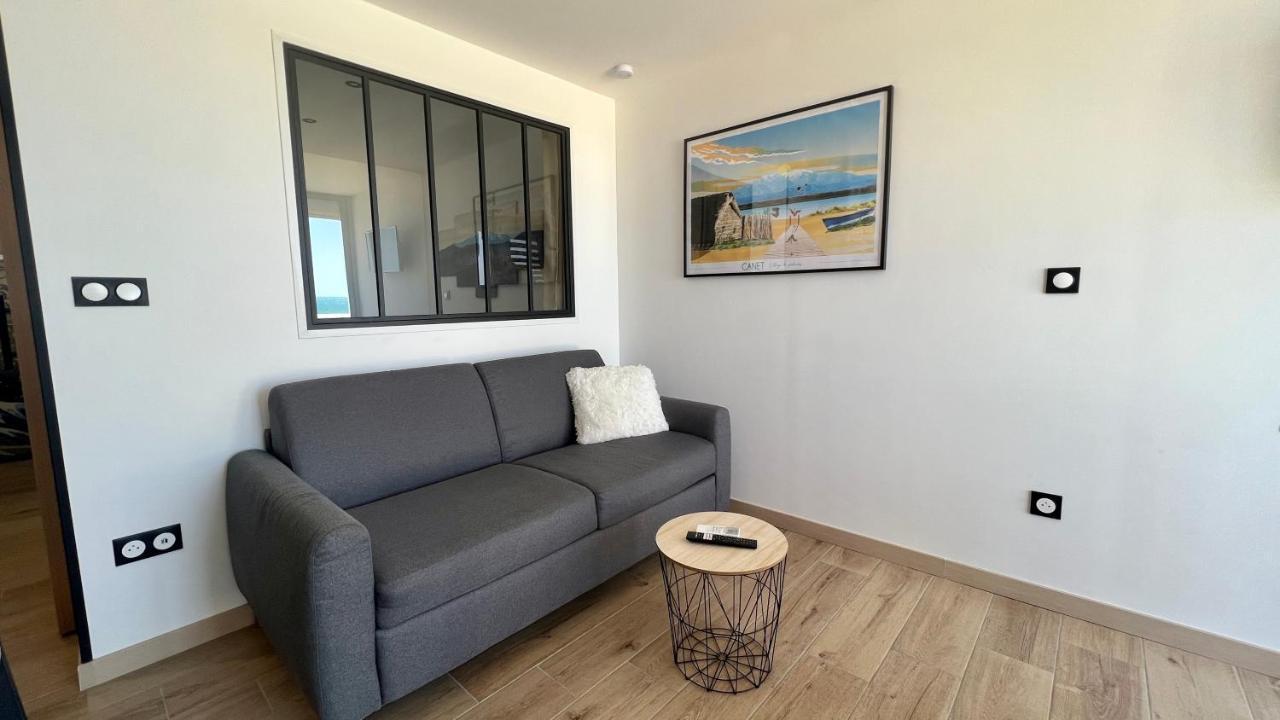 Appartement Cosy, Vue Mer Avec Parking Privatif Canet-en-Roussillon Exterior foto