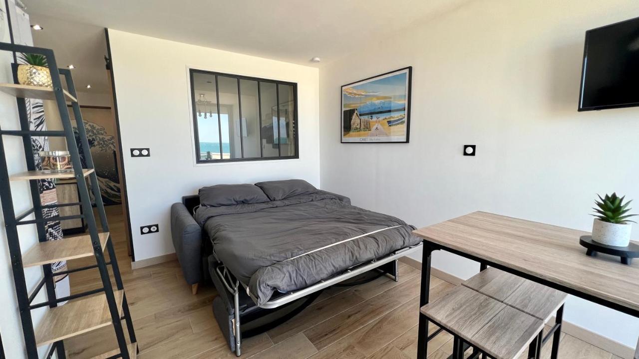 Appartement Cosy, Vue Mer Avec Parking Privatif Canet-en-Roussillon Exterior foto