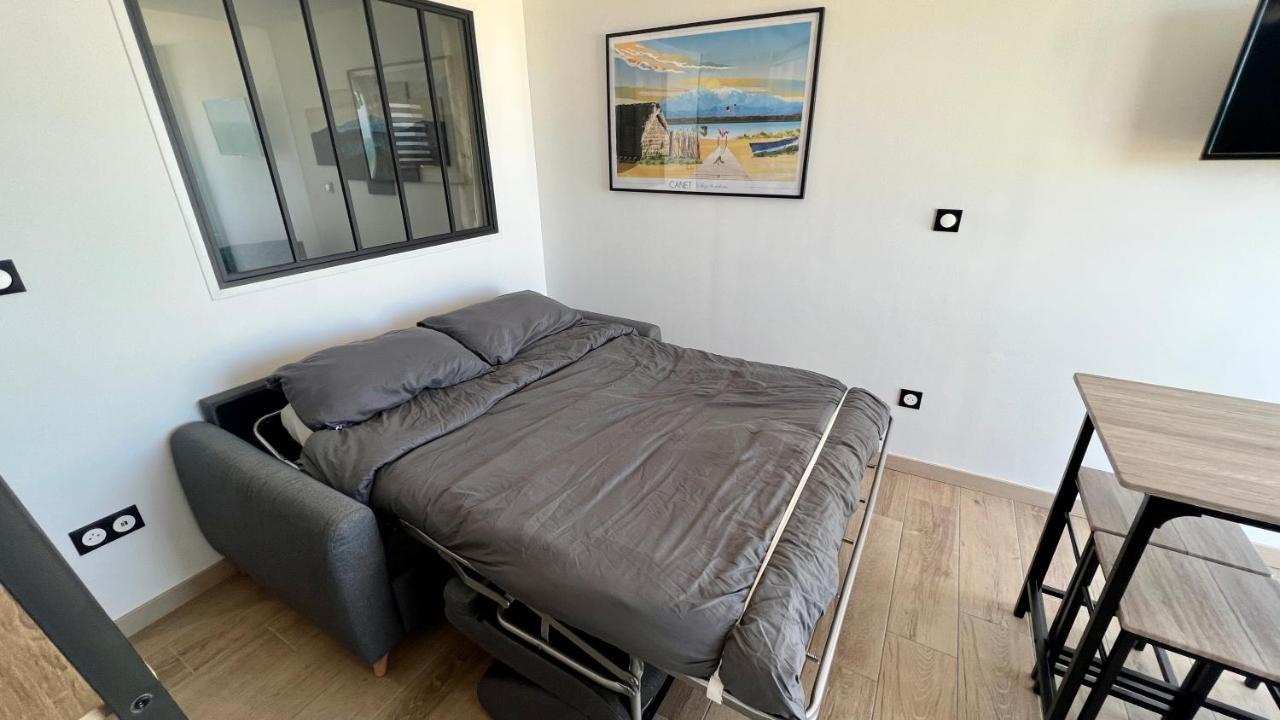 Appartement Cosy, Vue Mer Avec Parking Privatif Canet-en-Roussillon Exterior foto
