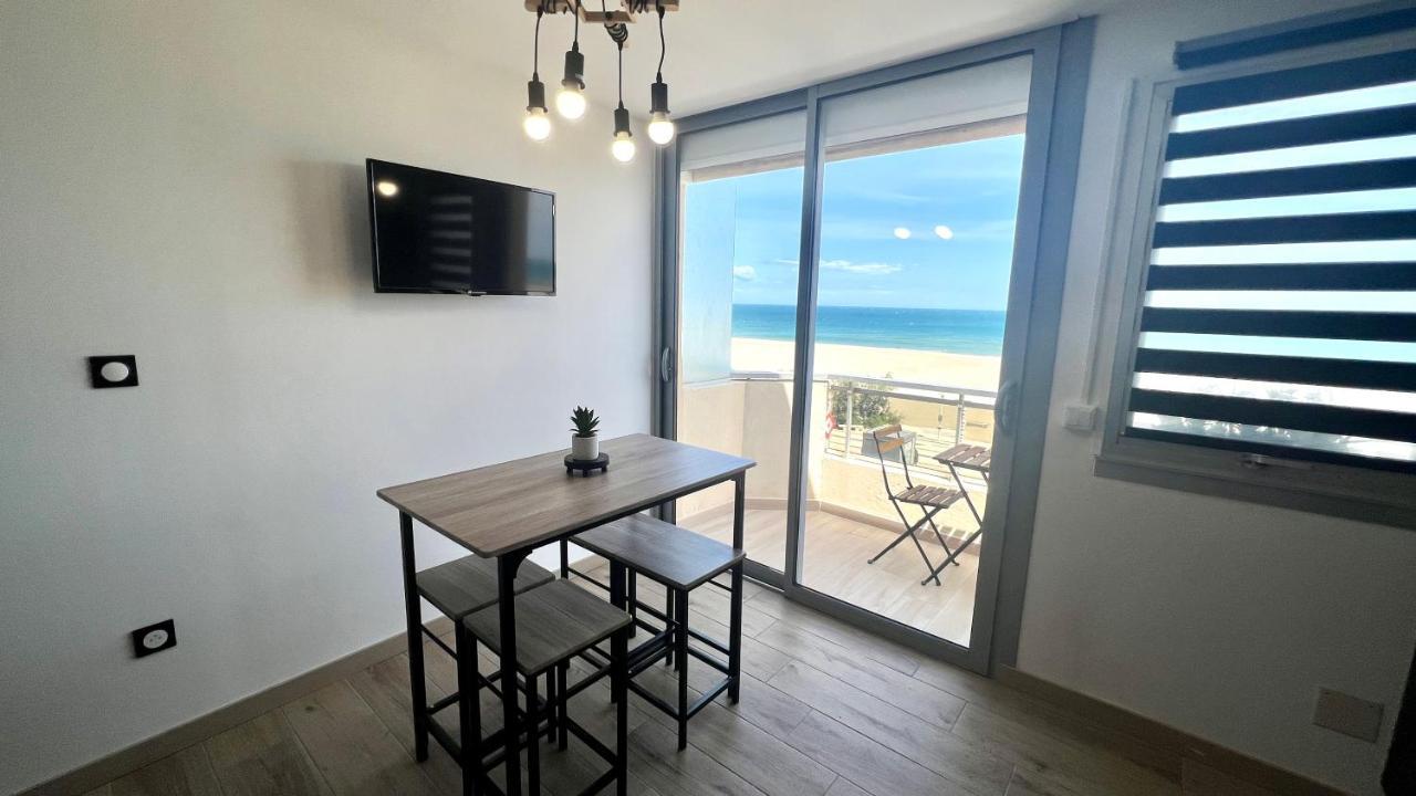 Appartement Cosy, Vue Mer Avec Parking Privatif Canet-en-Roussillon Exterior foto
